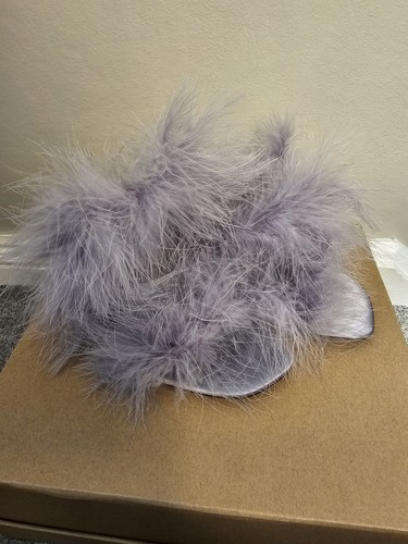 Zara blue grey feather - blue, heels