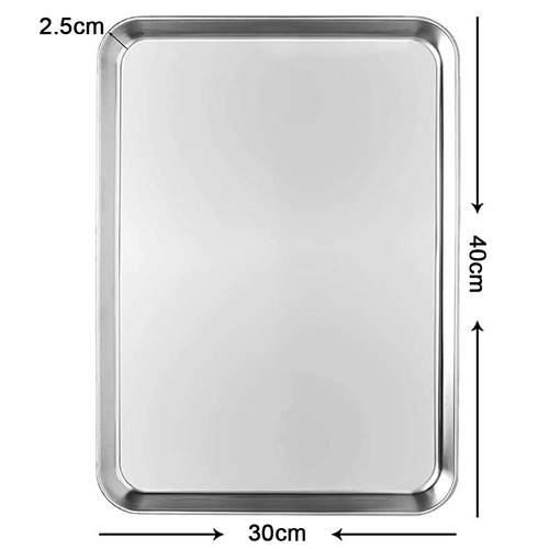 Stainless steel baking tray - baking,