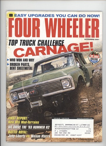 Four wheeler november 2001 top - wheeler,