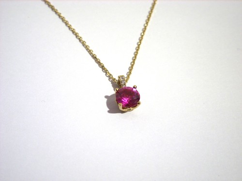 Diamonique simulated ruby - &,