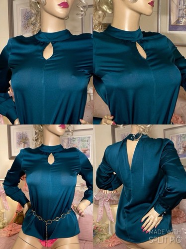 Liquid satin high neck - satin,