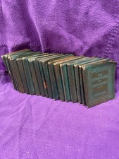 little leather library vintage green books Shakespeare classics lot of four