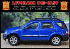 1997-2004 MERCEDES-BENZ ML320 4x4 (W163) 1:72 SCALE DIECAST COLLECTORS MODEL CAR