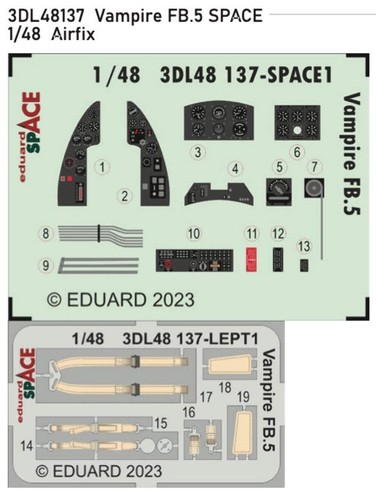 Eduard 3dl48137 de - 1:48,
