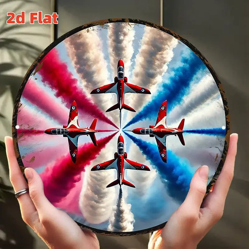 Red arrows jet display art - arrows,