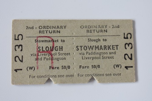 British railway ticket - british,