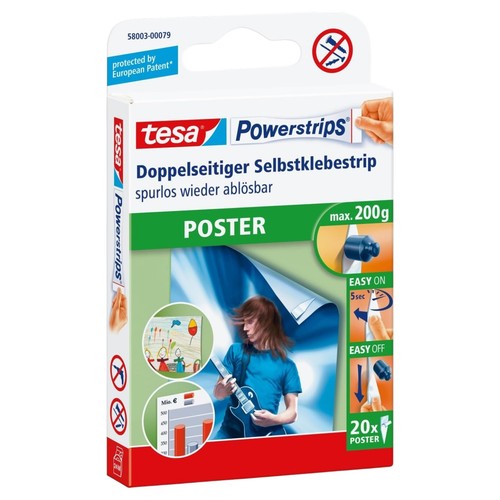 Tesa powerstrips poster - uk,