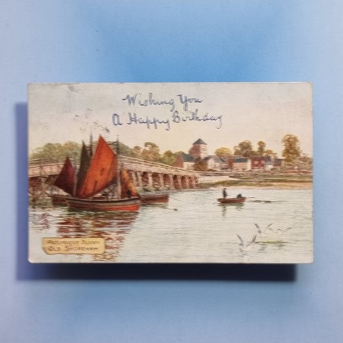 Shoreham postcard 1909 lifton - postcard,