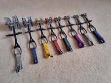 Black Diamond Camalot climbing cams no's  0.3, 0.4, 0.5, 0.75, 1, 2, 3, 4