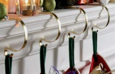1,2,4,8 GOLD MANTEL CLIPS