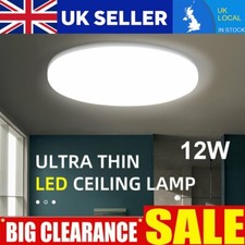 12W Bright LED Ceiling Light Small Panel Down Lights Living Room Bathroom Lamp