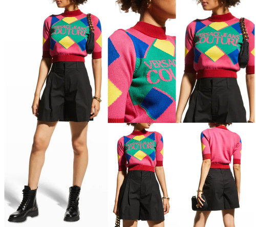 Versace jeans couture knit - versace,