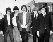 Early - The Rolling Stones on tour Black and White Poster Print