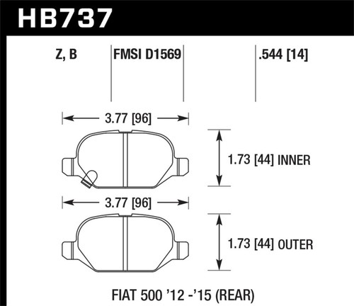 Fits hawk fiat 500 - fits,