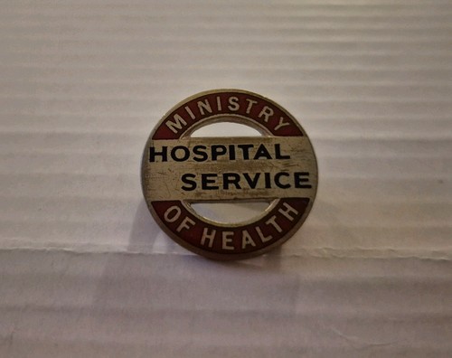 Vintage enamel badge ministry - enamel,