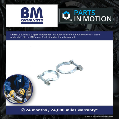 Exhaust pipe fitting kit - fitting, front