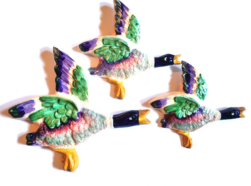 Flying ducks kitsch - retro, 50's