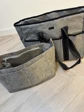 Damero Grey Laptop Tote Bag +
