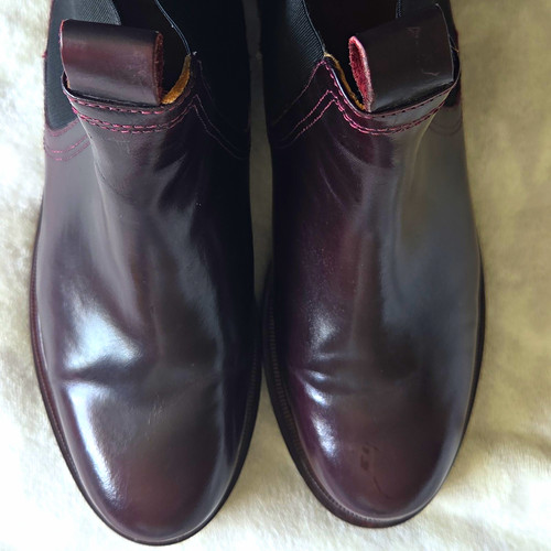 Womens burgundy leather - burgundy,