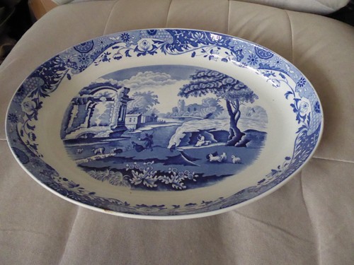 Spode blue italian large oval - blue,
