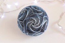 Blue Temari Christmas tree