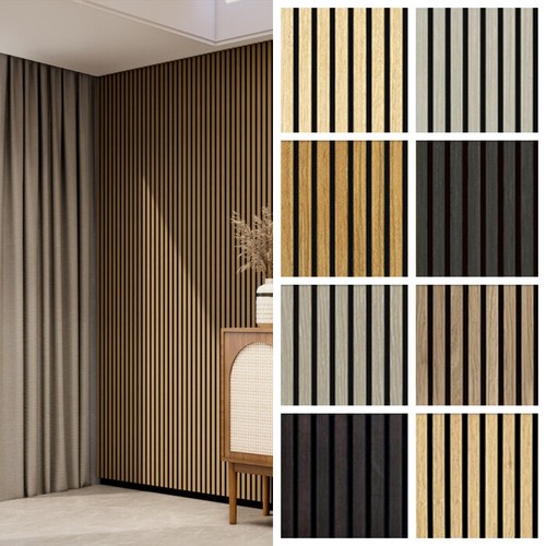 Acoustic wood wall panels slat - wood,