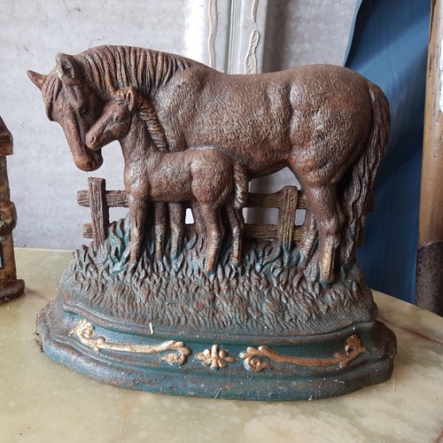 Cast iron door stop - iron,