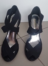 BCBG Girls Strappy High Heel Peep toe Platform Shoes Patent Leather EU 39/UK6.5