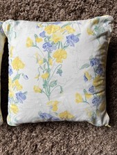 2 X Vintage Laura Ashley square cushions Sweet Pea and Confetti ex condition