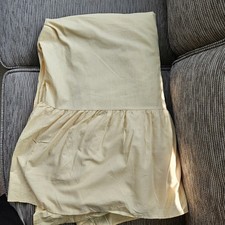 Cream Valance Double Bed Fitted Sheet