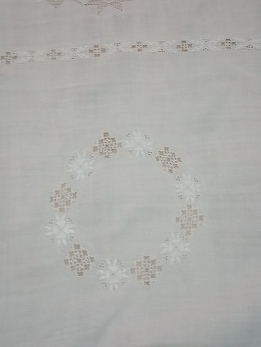 Vintage intricate linen lace - vintage,