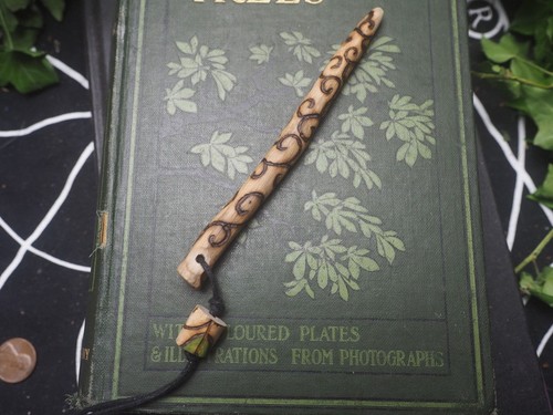 Alder wood spiral wand - alder,