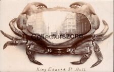 1905 Hull King Edward St Set Withing A Crab Unusual Real photo postcard