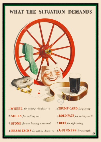 Vintage poster guinness - vintage,
