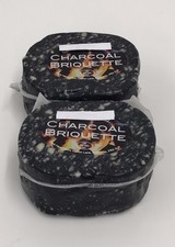 Charcoal Cheddar Cheese 6 X 200g Charcoal Briquette X 6 Individual Pieces In Wax