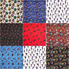 Marvel Cotton Fabric Avengers Hulk Spiderman Iron Man Comic Craft Patchwork