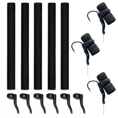 Black zig rig foam - black, carp