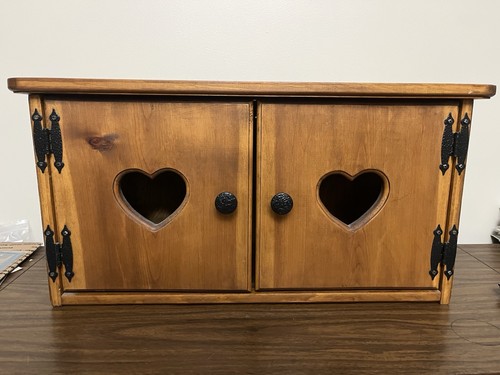 Solid wood rustic wall cabinet - rustic,