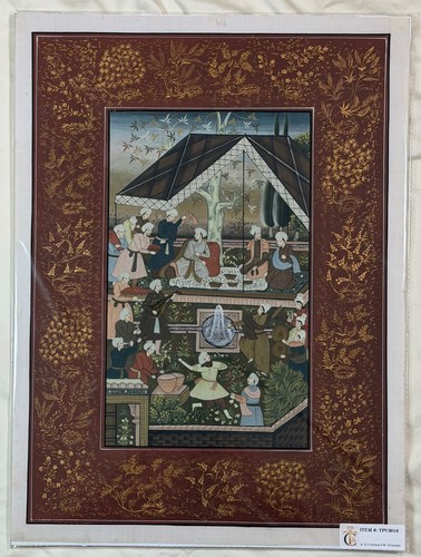Hand painted persian mughal - persian,