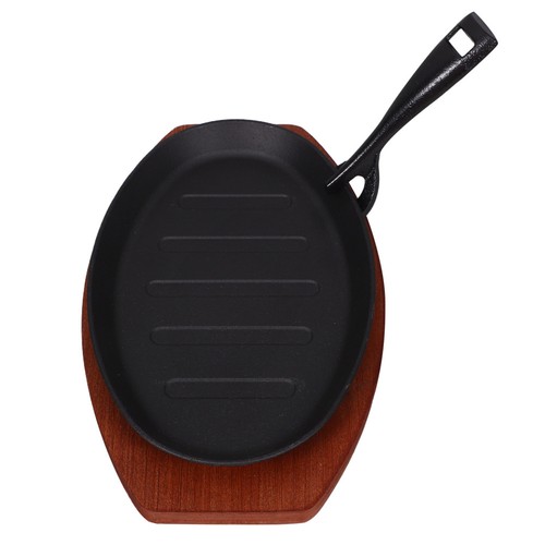 Sizzling steak plate griddle - steak,