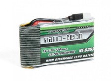 4pcs Turnigy Nano-Tech 750mAh 1S LiPo Battery 35C w/ Losi Connector