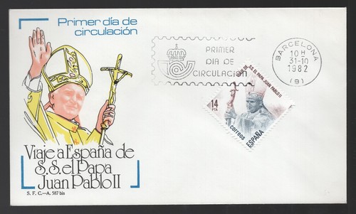 1982 spain pope john paul - spain, ii