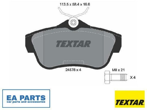 Brake pad set disc - disc, for