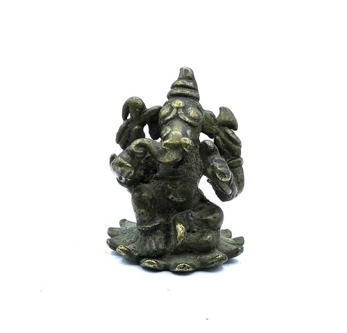 Antique small ganesh bronze - ganesh, in