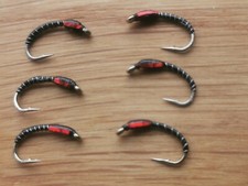 Red holographic black buzzers - red,