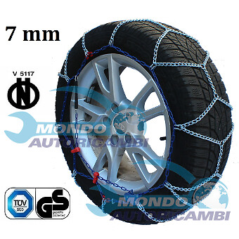 Snow chains 7mm 235 r15 - chains,