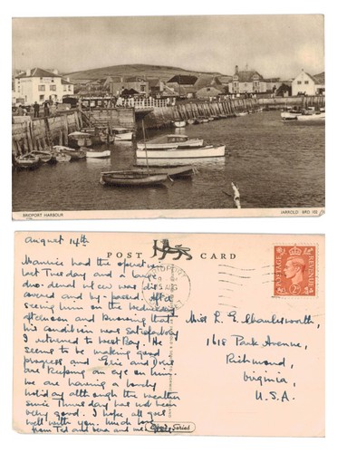 Vintage postcard bridport - postcard,