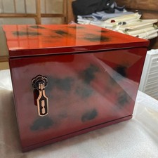 Negoro lacquer wood box small