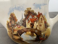 The Jolly Boatman. Antique Well Used And Worn Shaving Jug.