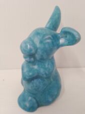 Vintage Ceramic Mottled Blue Lop-eared RabbitNo.349 British ROSKYL Pottery 12cmH
